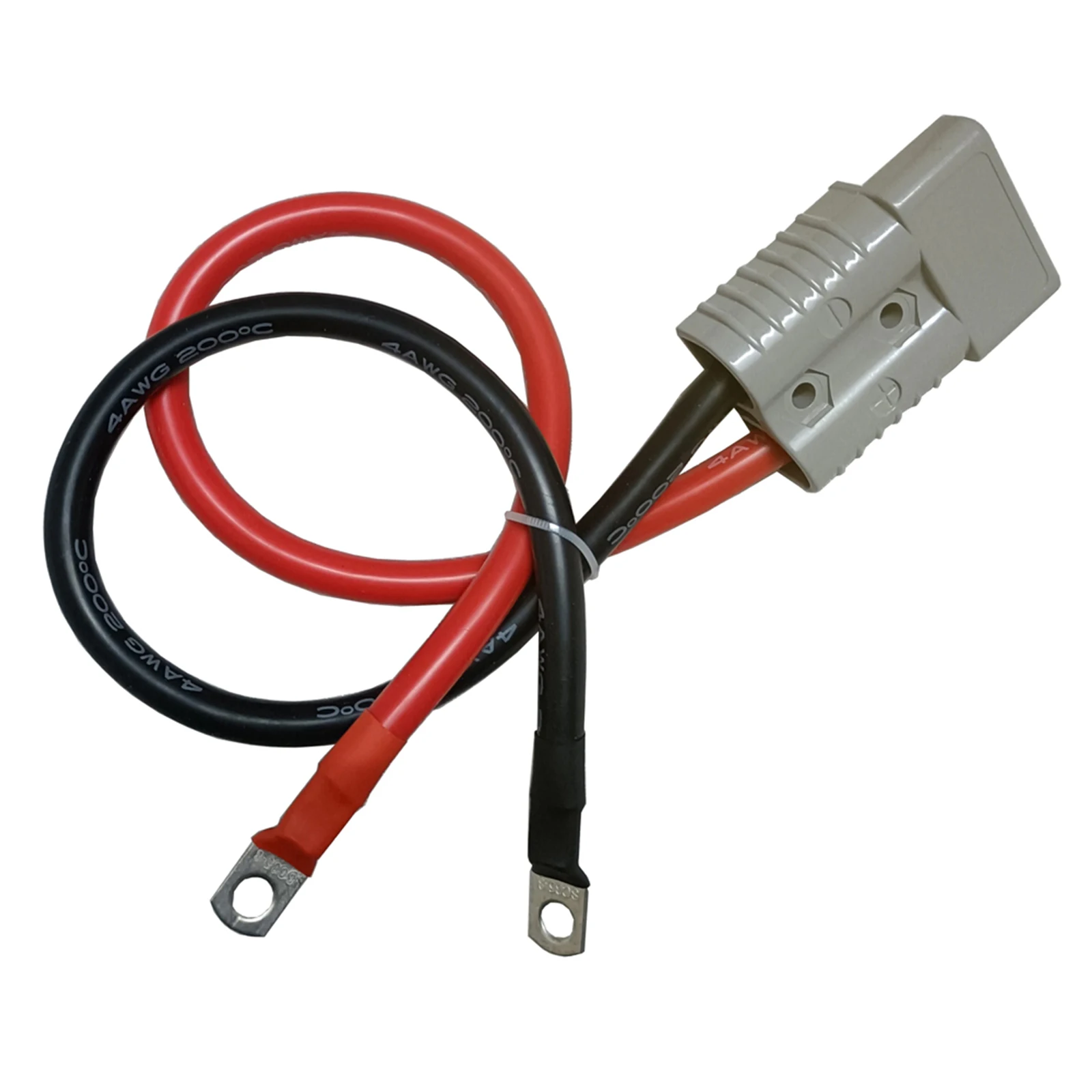 50A 600V Double Pole Power Connector With 30cm Silicone Cable For Electric Car For Battery Solar System Alternative Energy Suppl