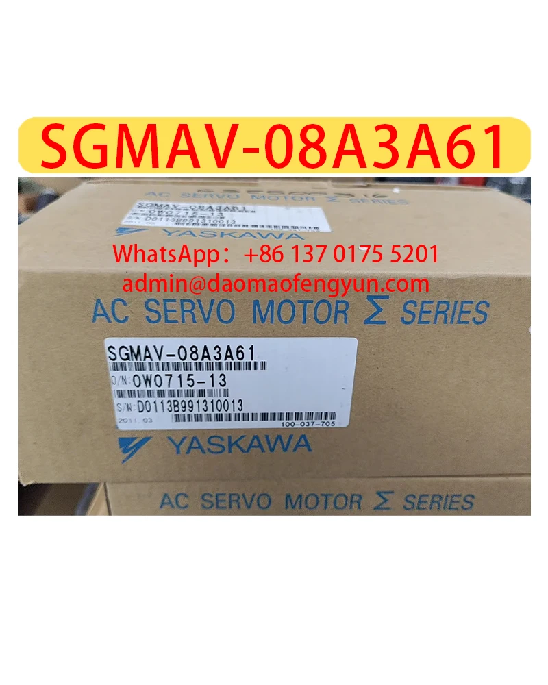 

SGMAV-08A3A61 Brand New Servo Motor，SGMAV 08A3A61，Fast shipping