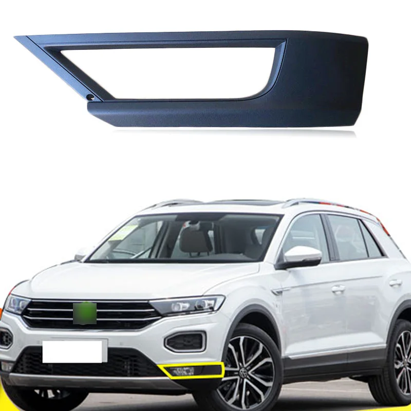 

Fog Light Cover Fog Lamp Shell Front Bumper Grille Driving Lamp Cover For Volkswagen T-ROC 2018 2019 2020 2021