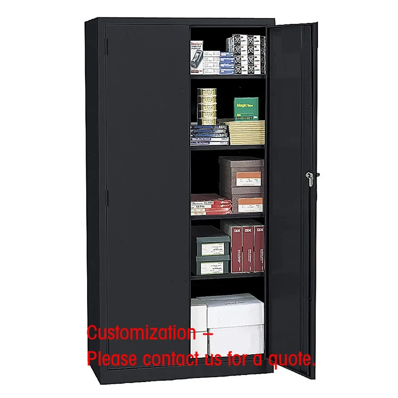custom.Office Industrial Design Two-Door Steel Lockable Filing Cabinet with Lock School and Gym Use