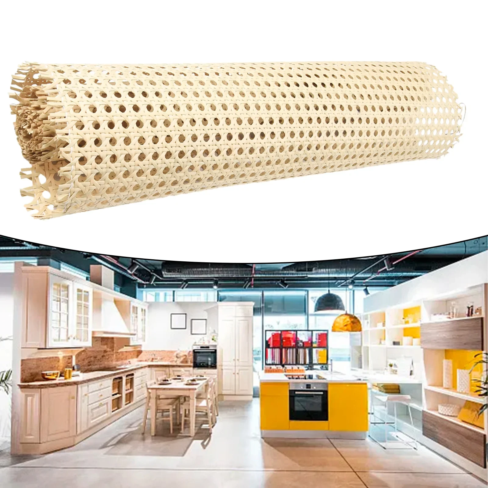 Enhance Your Furniture with Natural and Comfortable Rattan Mesh Roll Sizes Available in Multiple Width and Length Options