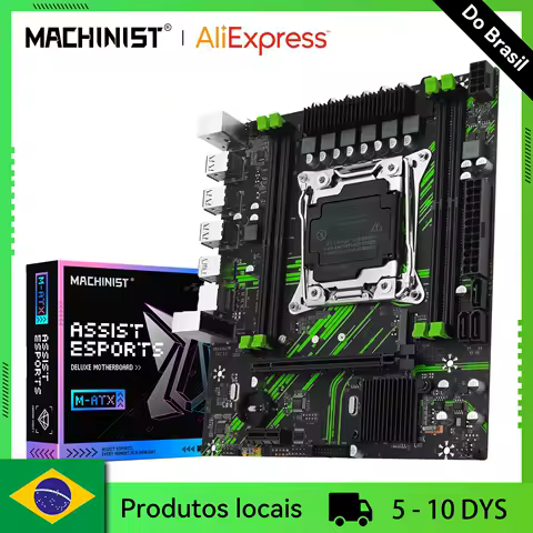 MACHINIST X99 PR9 Placa-mãe Suporte Xeon E5 V3/V4 LGA 2011-3 CPU Processador DDR4 RAM Quatro canais e SATA PCI-E M.2 Slot