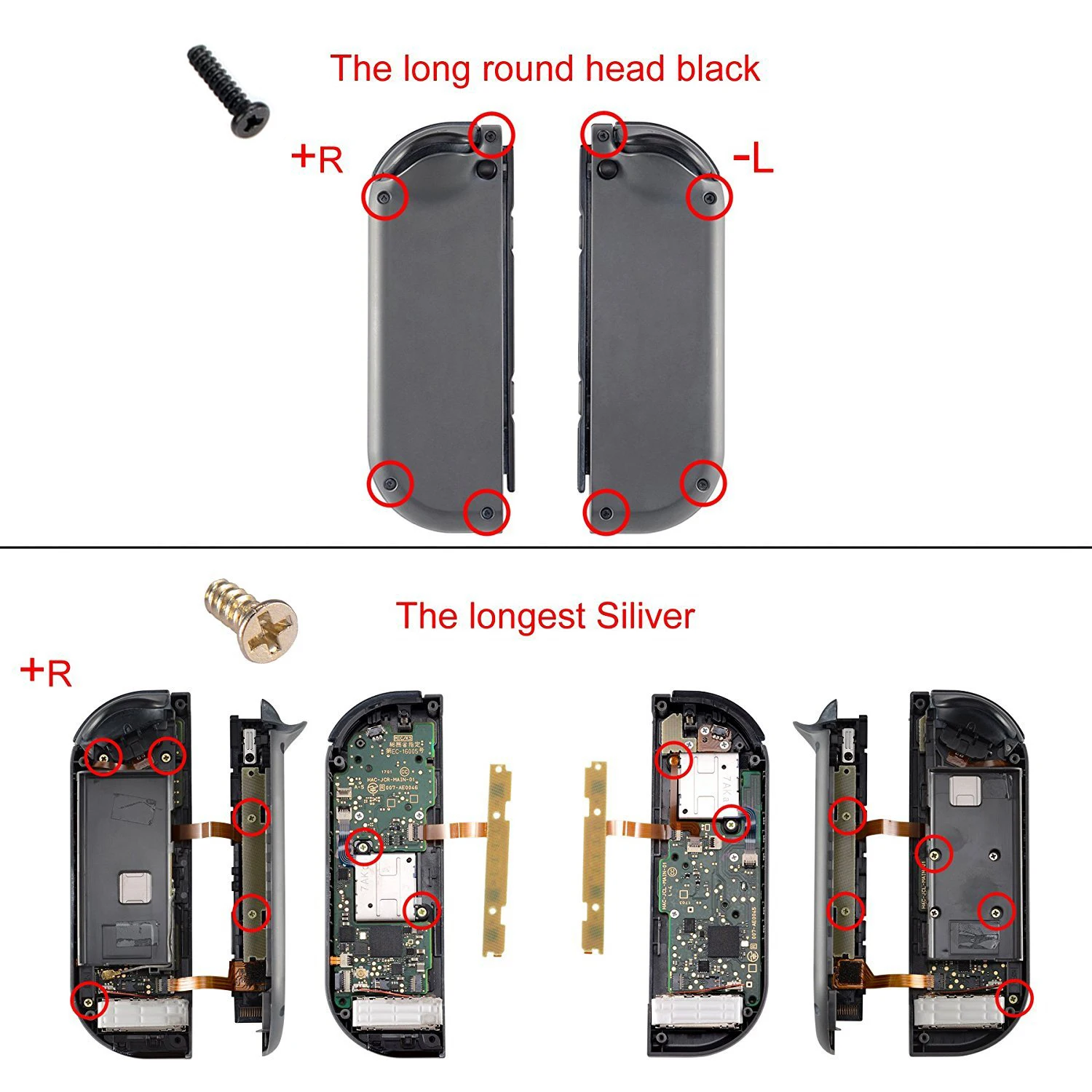 استبدال مسامير كاملة مجموعة طقم تصليح الربيع ل نينتندو سويتش وحدة التحكم Joycon اليسار اليمين أدوات اكسسوارات