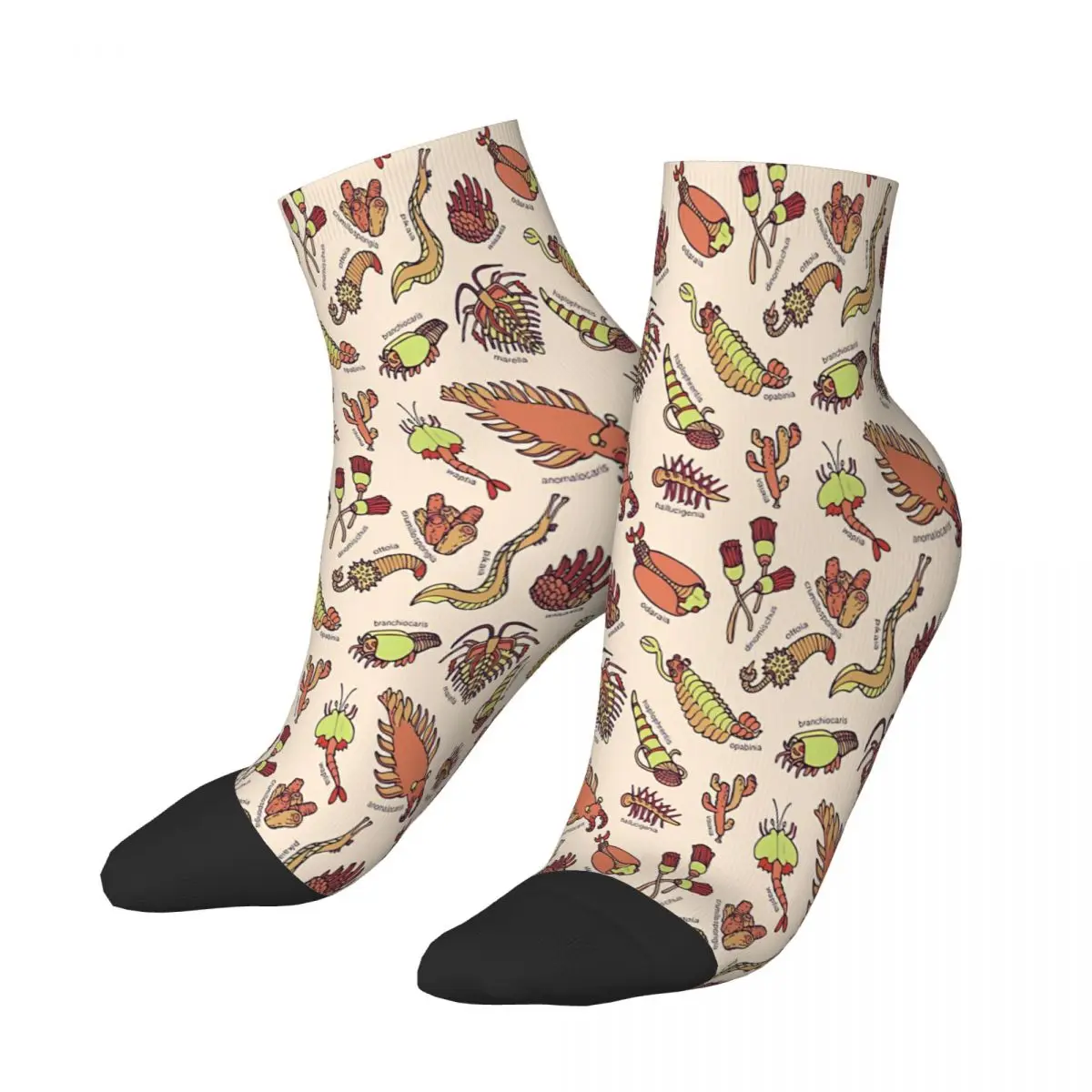 Cambrian Critters Ankle Socks Male Mens Women Winter Stockings Polyester