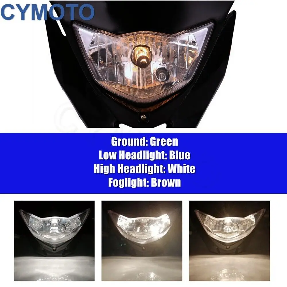 Enduro Headlight for Yamaha WR250R WR250F TTR225 230 YZ 250/400/450 MX Supermoto Headlight Assembly Motorcycle Headlight