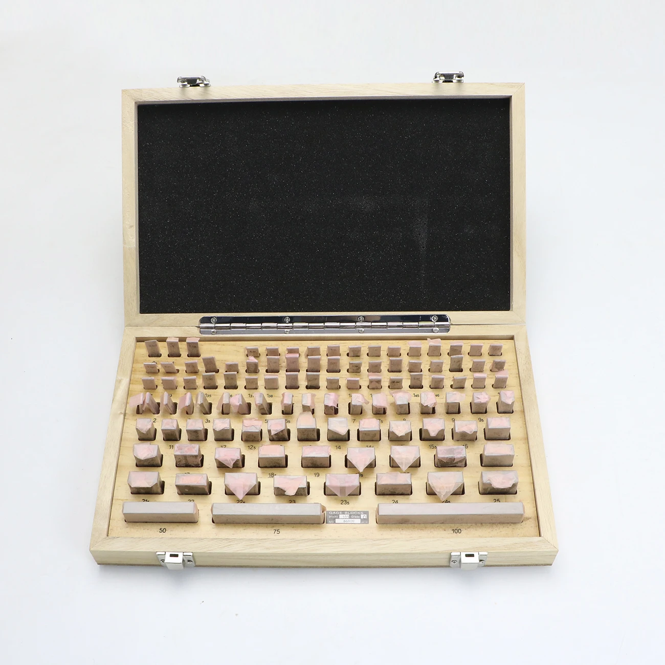 SHANHR 103Pcs/Set 1 Grade 0 Grade Inspection Block Gauge Test Caliper Blocks Measurement Instruments