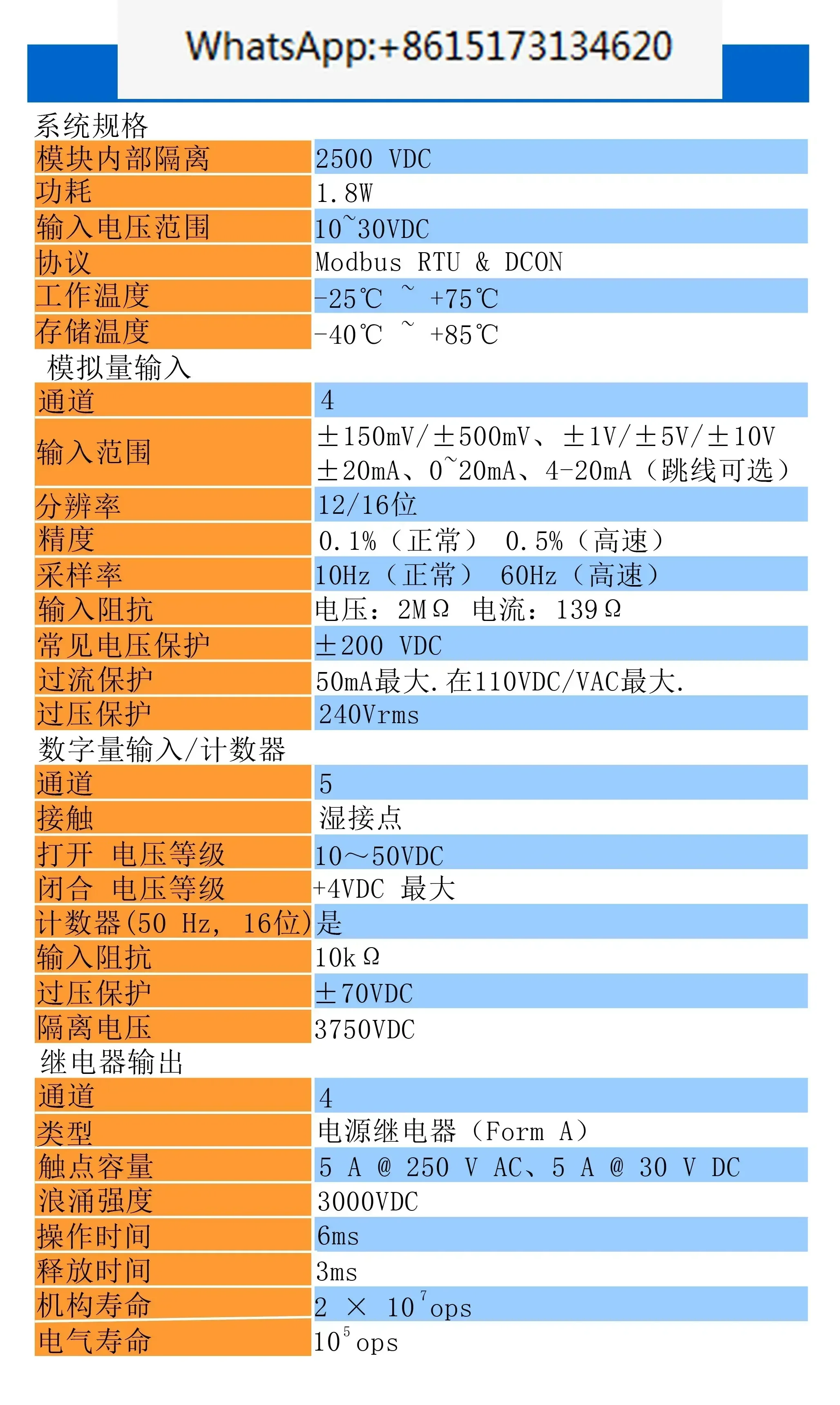 Shouying C-7002 4-channel analog input, 5-channel digital input, and 4-channel relay output module