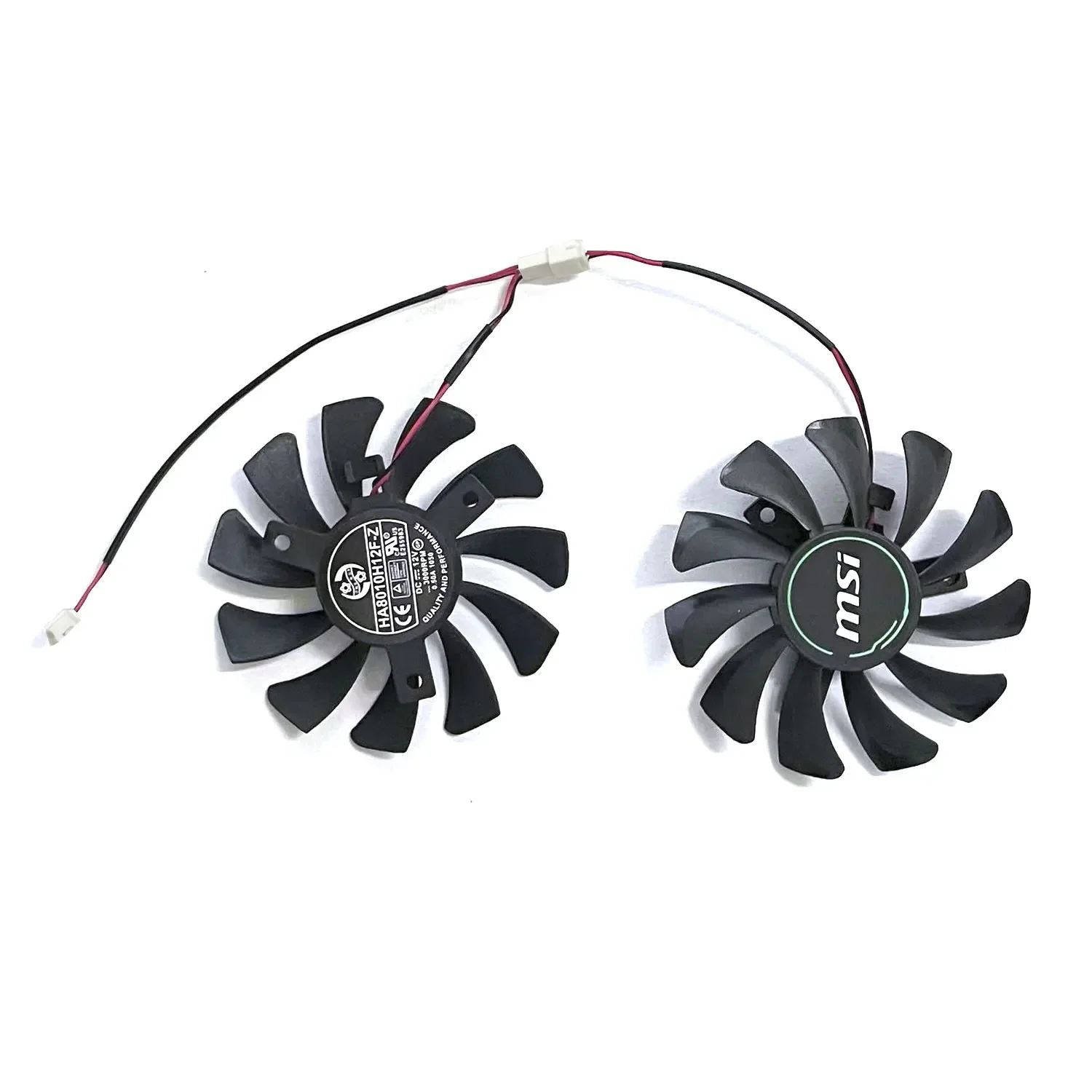 Ventilador de placa gráfica Gpu, 2pin, 75mm, ha8010h12f-z, para msi geforce gtx 1650, super Ventus, xs