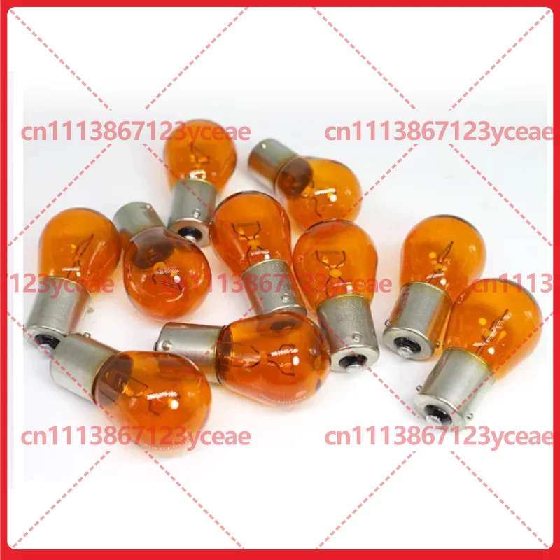 For Auto OSRAM 12V PY21W 7507 Offset‑Pin BAU15S Amber Signal Halogen Lamp Hardware Repair Component