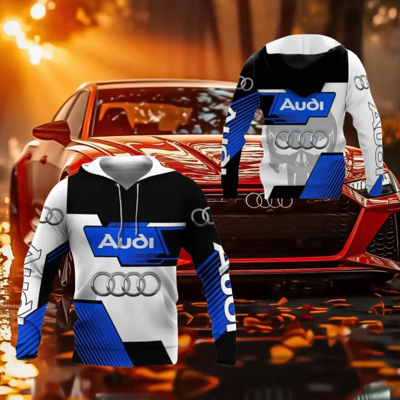 

2025 Новая толстовка с капюшоном Audi Authorization Superpower Quattro Moto, дышащая, мягкость, комфортная, ветрозащитная, повседневная толстовка с капюшоном для взрослых