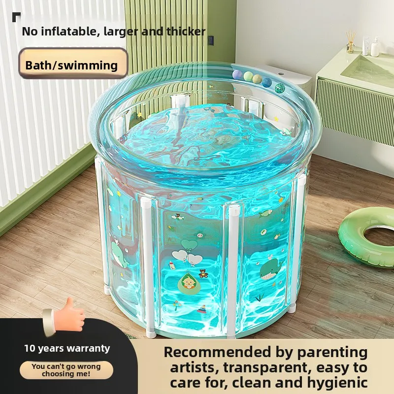 

Baby swimming bucket household foldable thickened indoor inflatable pool