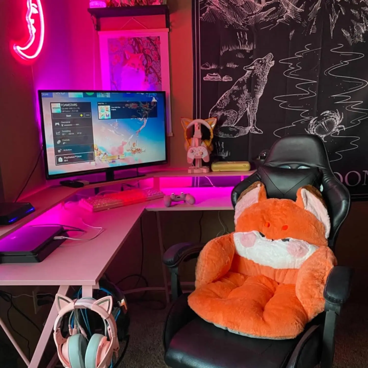 2027 Cute Seat Cushion Soft Chair Cushion for Office Desk and Gaming Chair Comfy Floor Seat Sofa Bedroom Playroom Living Room De