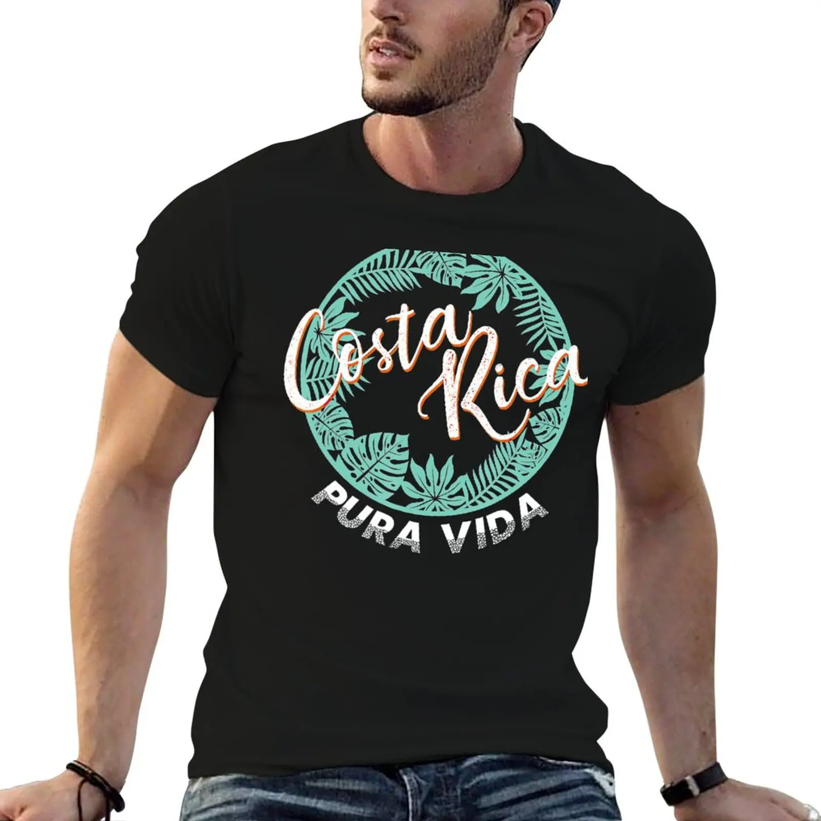 Costa Rica Pura Vida Beach,Travel Costa Rica Pura Vida T-Shirt Casual Everyday Short Sleeve T-Shirt