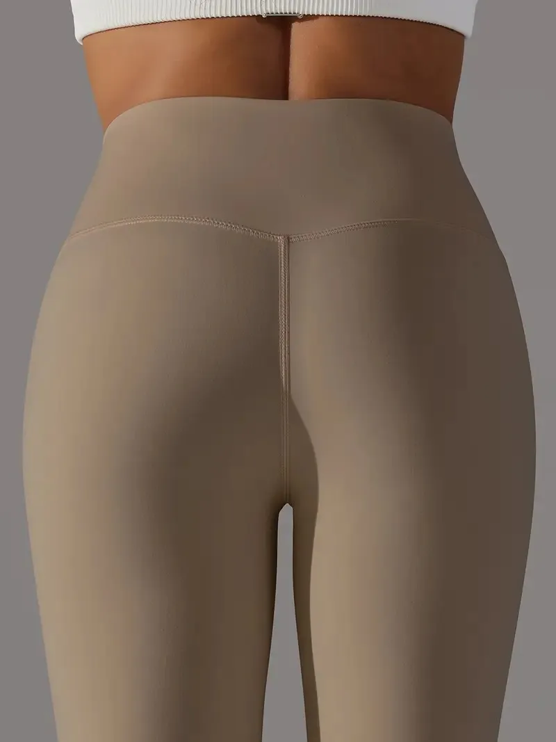 Leggings da yoga senza cuciture a vita alta Pantaloni da pancia a compressione elastica ad asciugatura rapida da donna Allenamento da corsa Abbigliamento sportivo dimagrante