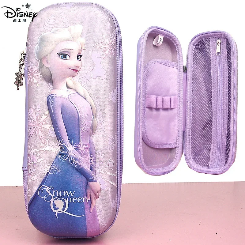 New Disney Pencil Kawaii Lotso Frozen Elsa Pattern Pencil-Bag Writing Children Storage Bag Kid School Supplie Girl Birthday Gift