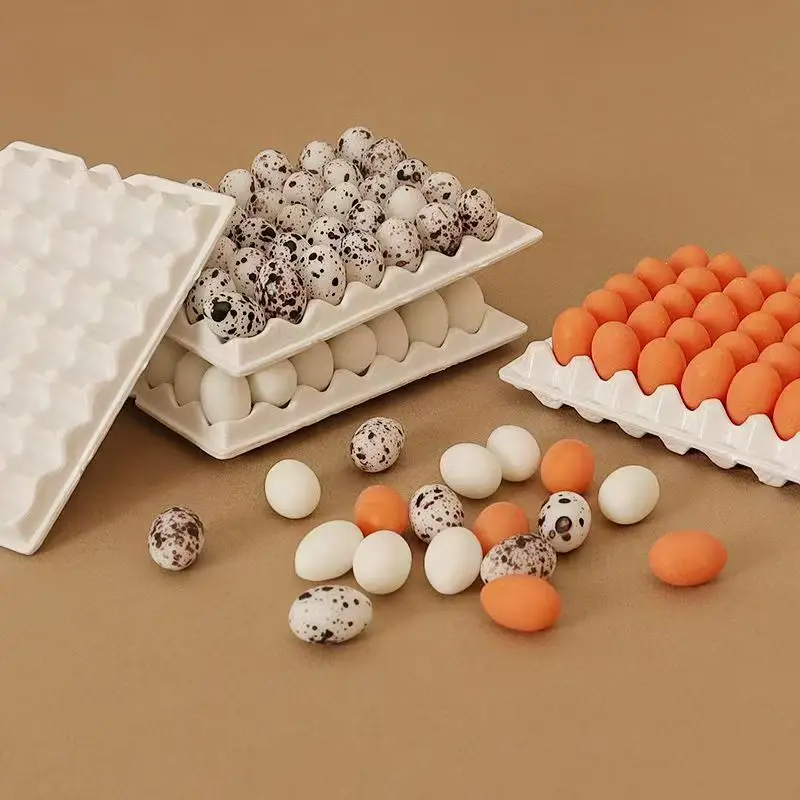 Ovo em miniatura com bandejas de ovo modelo 1:12 escala mini cozinha comida casa de bonecas acessórios casa de boneca diy jogo de cozinha brinquedos de comida