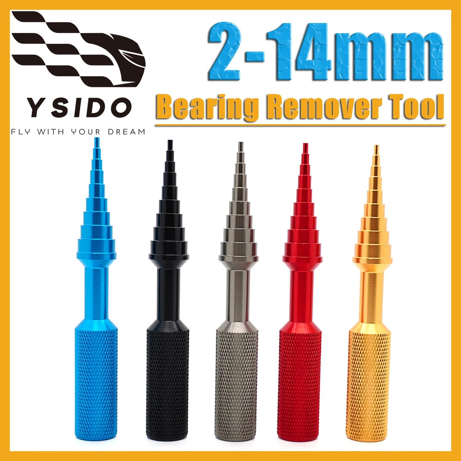 RC Model Car Boat Helicopter Parts Aluminium Bearings Remover Disassemblers/Install Tools 2-14mm Non-slip Handle Repair tool
