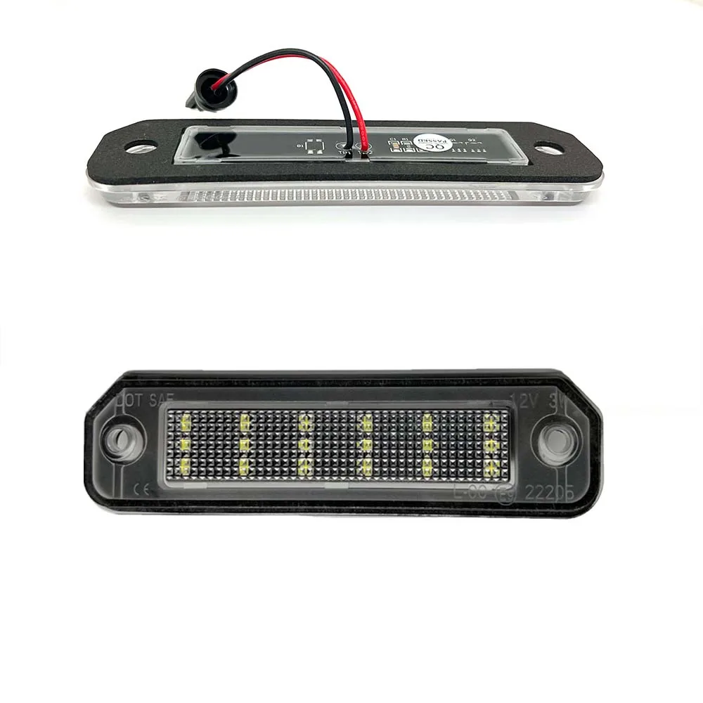 車のナンバープレート用の明るい白色のLEDライト,ナンバープレートランプ,トランクテールライト,ホンダシビックej,ek,ek3,CR-X,integra,sol,93-97, 2個