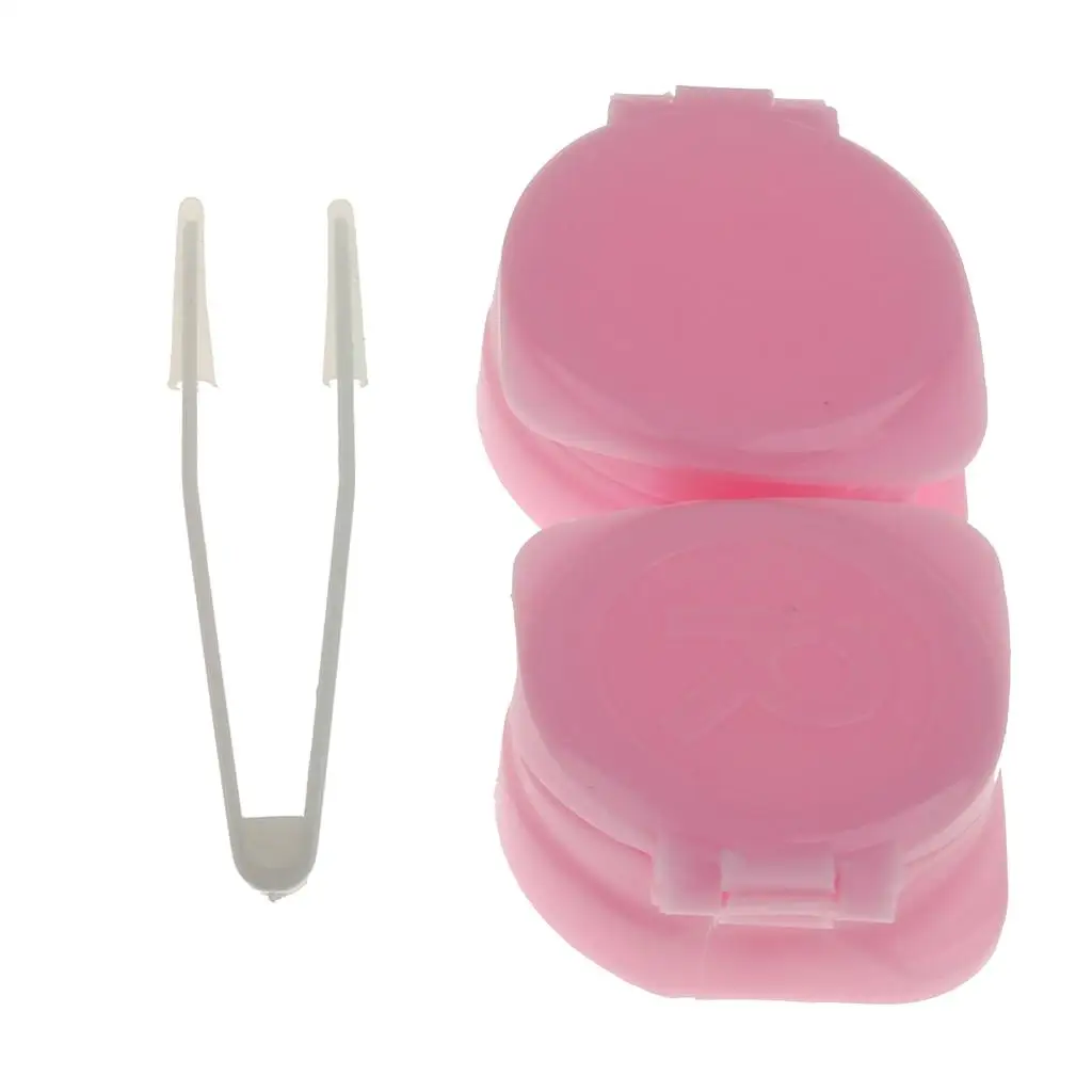 Pink Mini Contact Lens Travel Kit Case Storage Holder Container