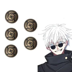 Jujutsu Kaisen Anime Gojou Satoru Nobara Kugisaki Itadori Yuuji Fushiguro Megumi Ryoumen Sukuna Cosplay Alloy Buttons Material