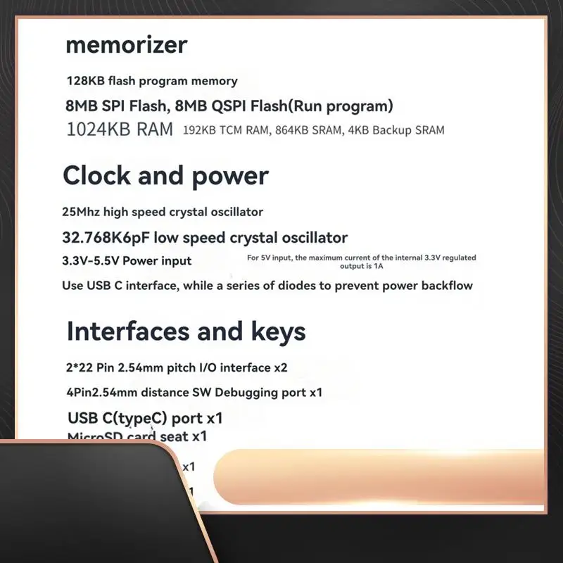 

STM32H7 Core Board +0.96 Inch Screen+OV7725 Lens STM32H750VBT6 Development Board STM32 Minimum System Board-N34R