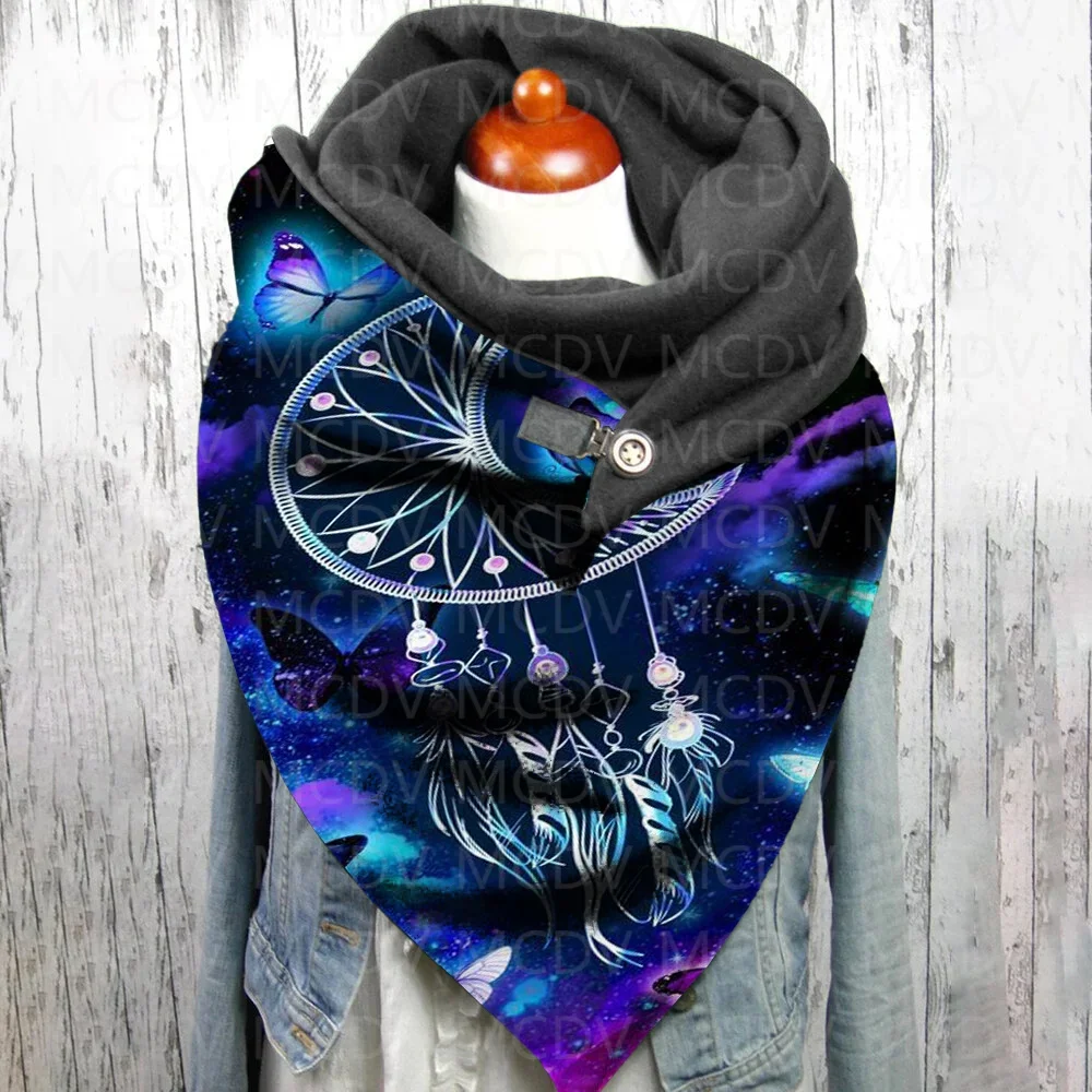 Dream Catcher 3D Printed Casual Scarf And Shawl for Women Warm and comfortable