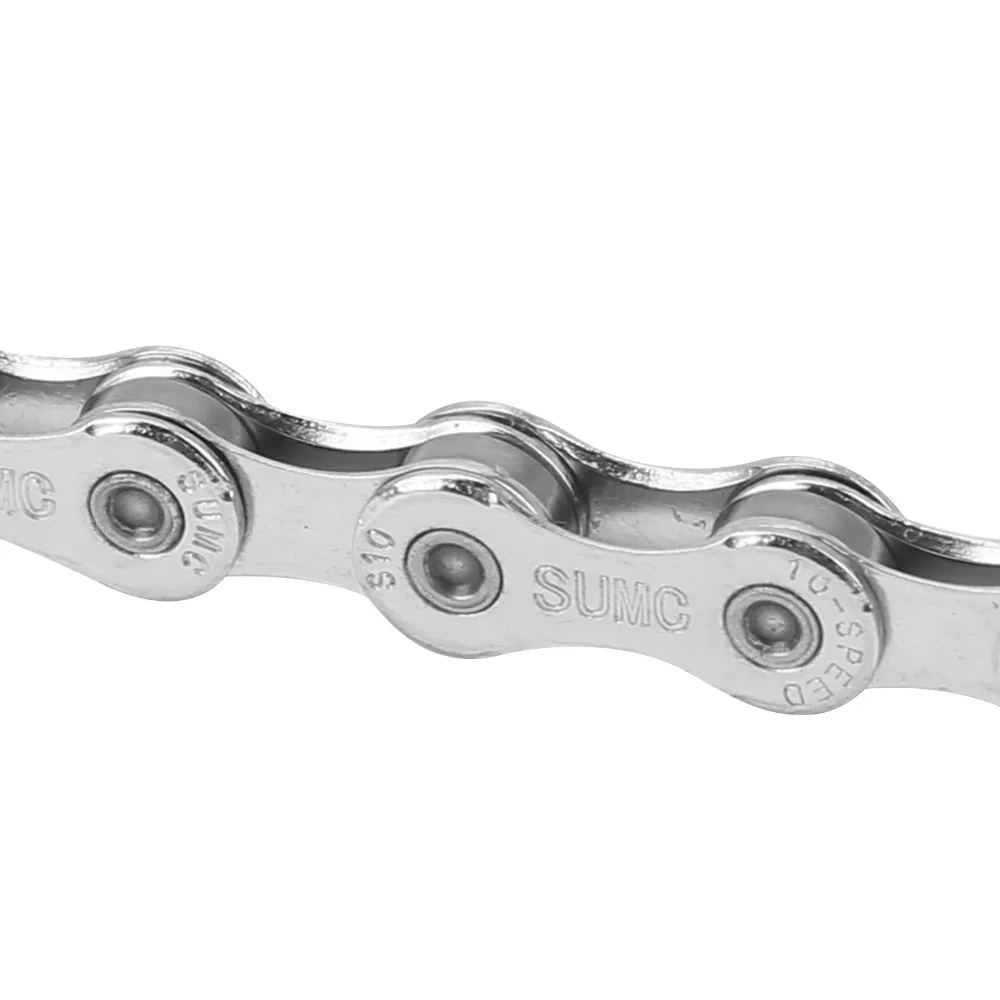 

Durable 10 Speed Bike Chain 1/2" X 11/128" 116 Links Road Bike Chain High Carbon Steel Replacement Chain Bike Repair