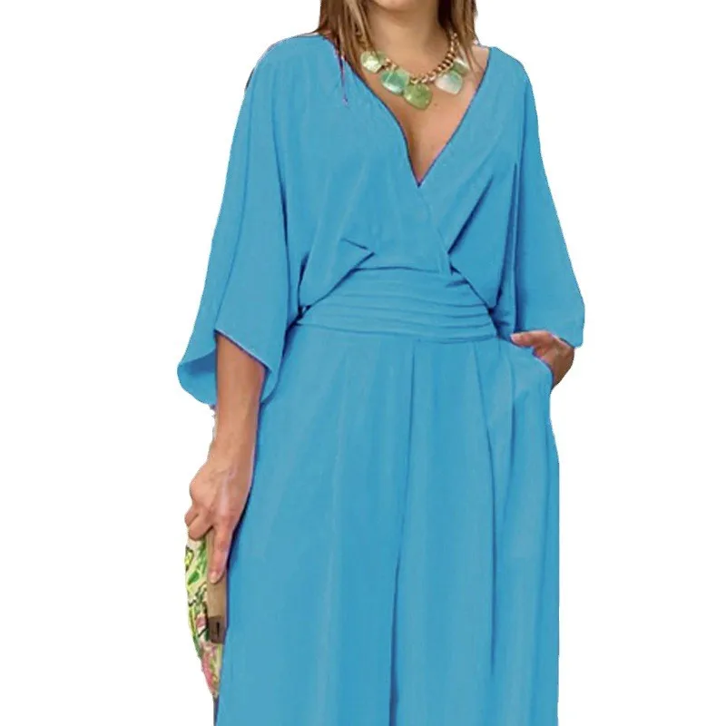 بلون حللا للمرأة بذلة الملابس النسائية مزاجه أسلوب بسيط عادية الخامس لينك فضفاض تشديد الخصر أنيقة