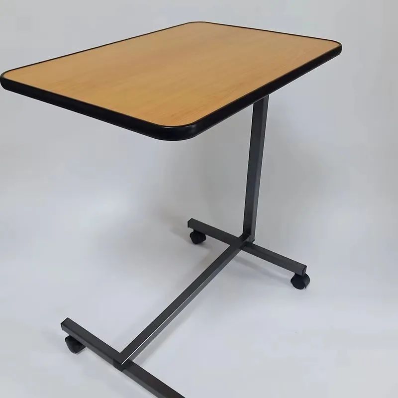 طاولة سرير محمولة متعددة الوظائف قابلة للتعديل مع عجلات للمنزل والمستشفى #5