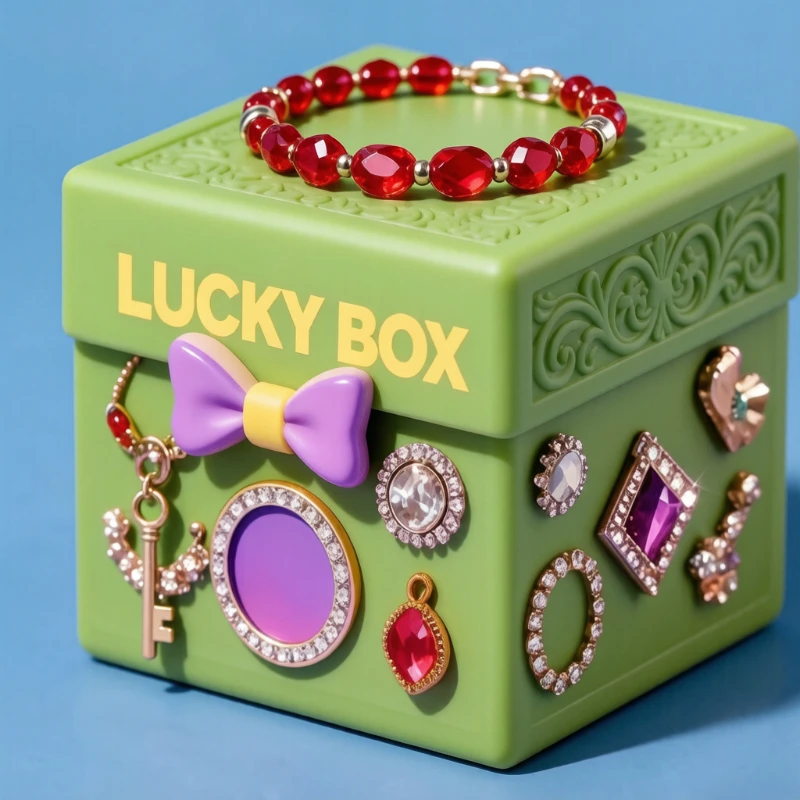 1/10/30/50 Mystery Women S Jewelry Box Random Fine Necklace Earrings Bracelet Charm Ring Exquisite Trendy All Match