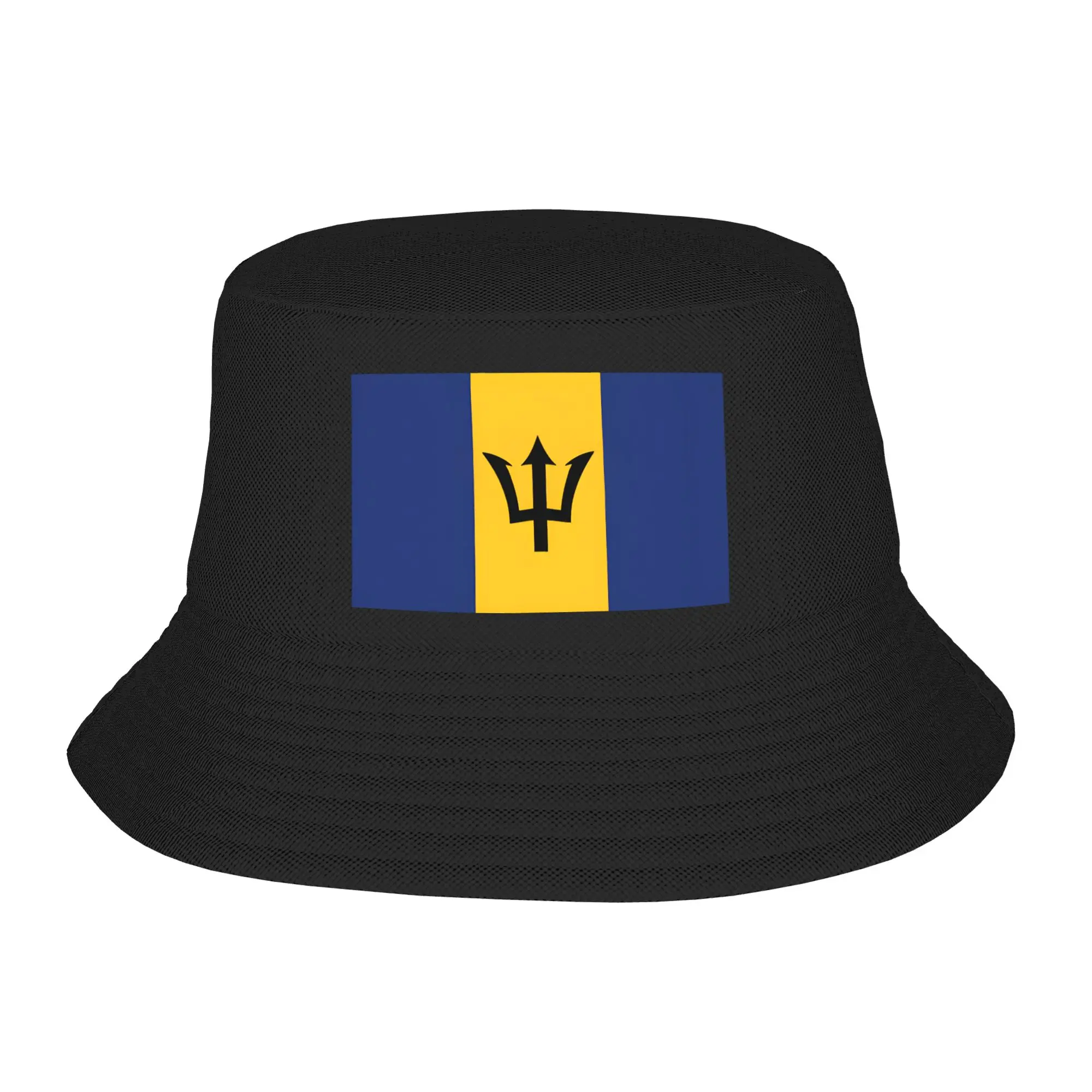Barbados Flag Barbadian Bucket Hat Gift For Girl Harajuku  Vocation Caps For Travel UV Protection