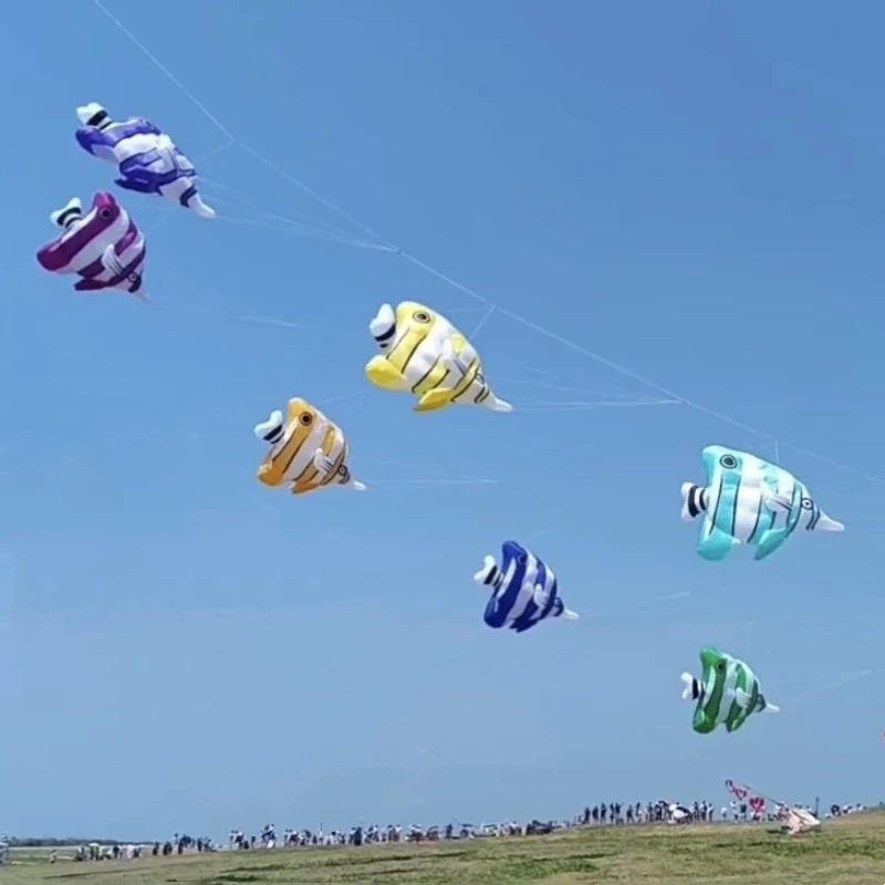 Vis vlieger hanger zachte vliegeren weifang grote vlieger windzakken opblaasbare vliegers vissen vlieger Outdoor speelgoed volwassenen vliegende vogel koi