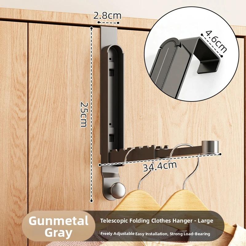 Sturdy Over The Door Clothes Hanger Featuring Aluminum Alloy Structure and PP Hanging Elements for Reliable Everyday Use