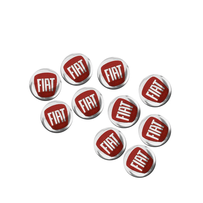 5/10 قطعة سيارة الألومنيوم مفتاح بعيد شعار ملصقات لشركة فيات أبارث 500 تيو بونتو دوكاتو ستيلو باليو برافو بوندو #6