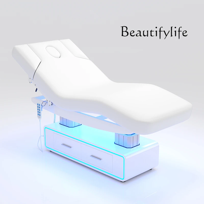 Electric beauty bed Beauty salon special thermostatic heating massage bed Spa multi-functional embroidery bed