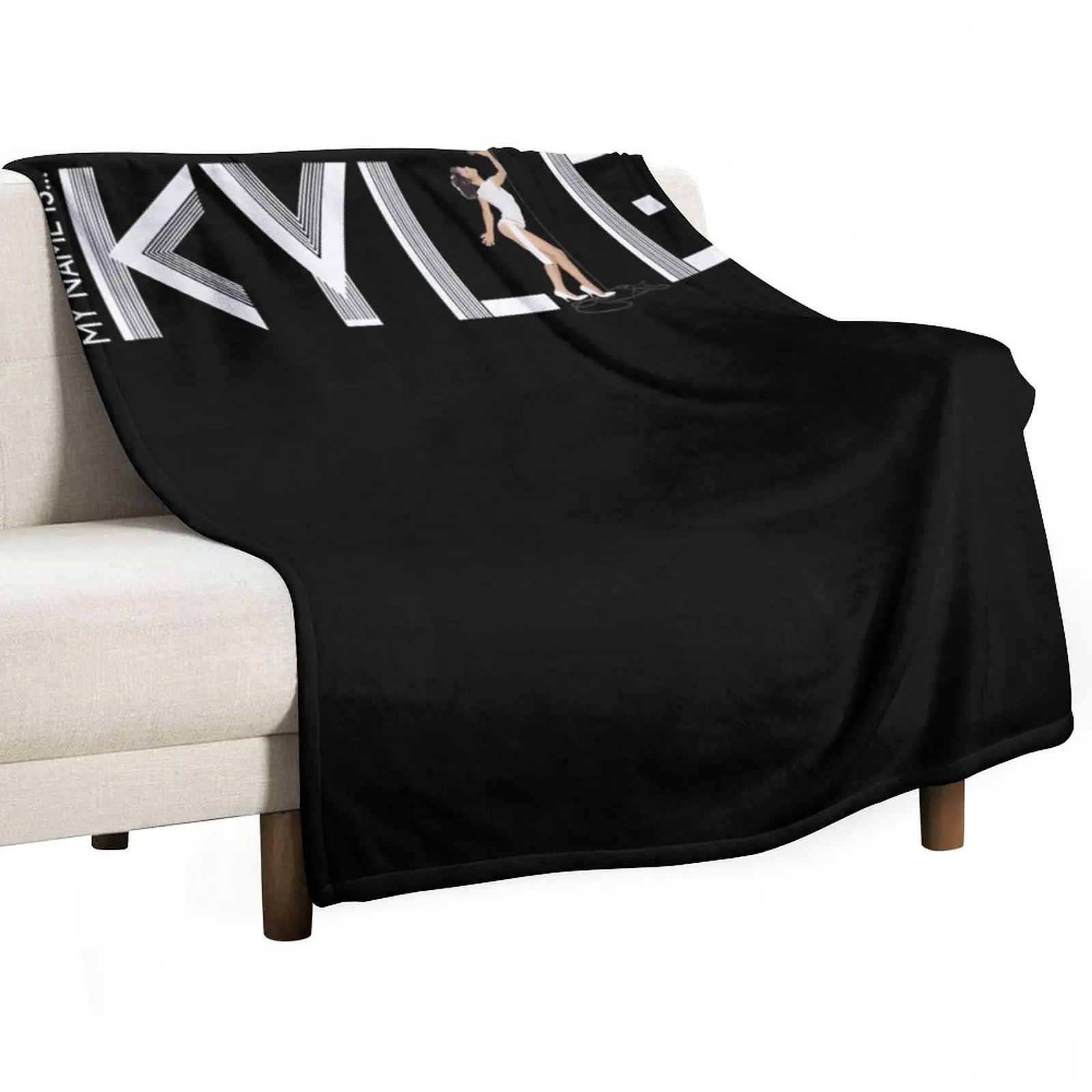 

My Name Is.... Throw Blanket valentine gift ideas bed plaid Vintage christmas gifts Blankets