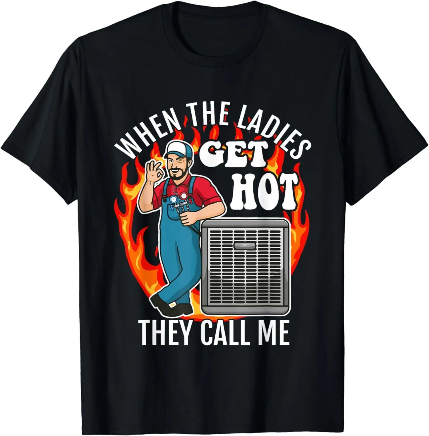 

NEW LIMITED Funny HVAC Technician Air Conditioning Engineer Tech T-Shirt S-3XL