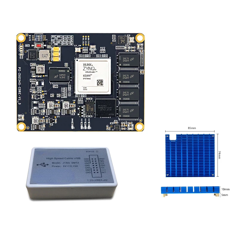 Xilinx ZYNQ UltraScale XCZU2CG Industrial Grade USB Downloader+ Heat Dissipation FPGA Core Board