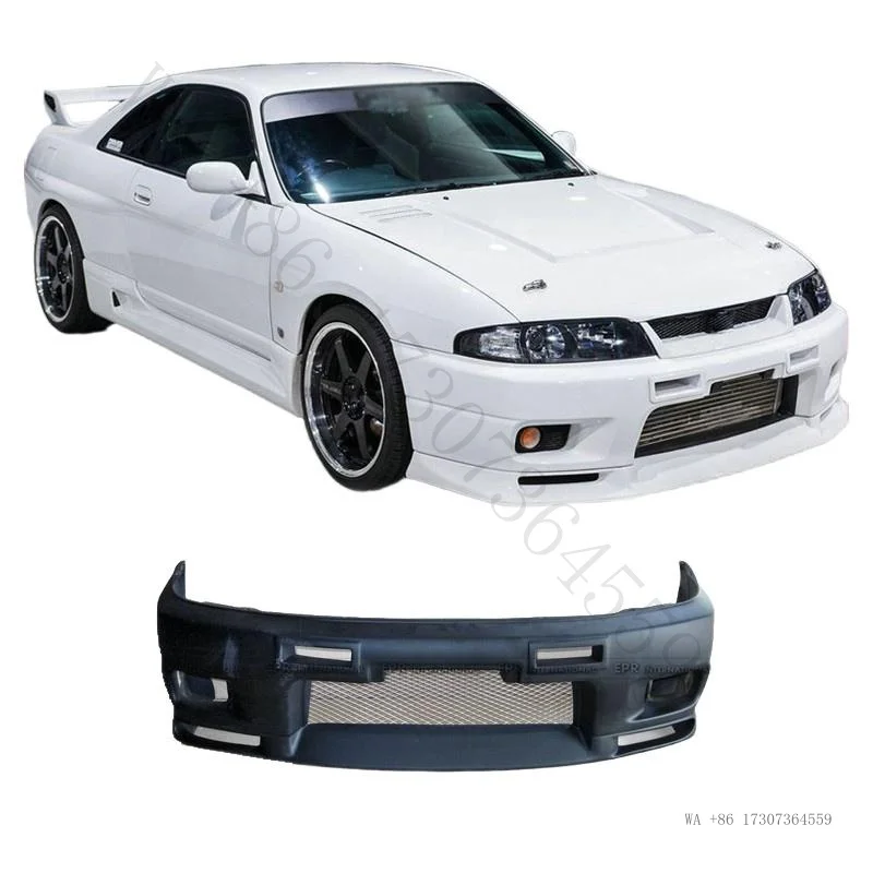 Hot Suitable for Nissan R33 GTR original factory-style resin fiber front bumper front face surround front bar modification parts