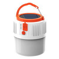 1-8PCS Solar LED Camping Light Outdoor USB Rechargeable Mobile Power Bank BBQ Tents Lamp Hanging Emergency Light Outdoor Tools