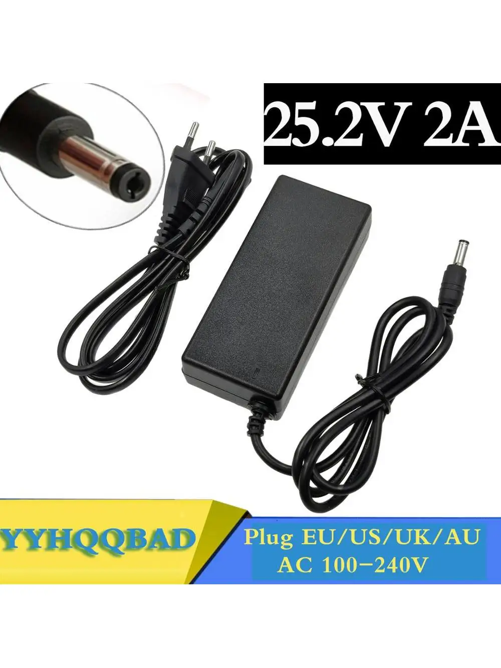 AliExpress NQYW 25.2V 2A charger for 6S 21.6V 22.2V battery Pack ebike scooter Charger
