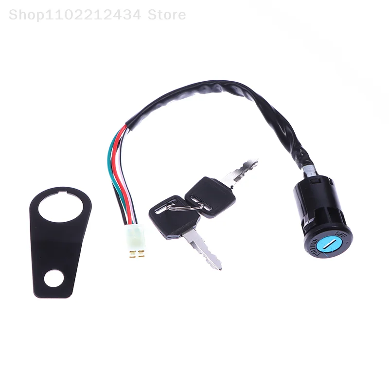 

1 Set DIY Accessories Universal Motorcycle Start The Ignition Switch Lock Key With Bracket For Most 50cc 70cc 90cc 110cc 150cc