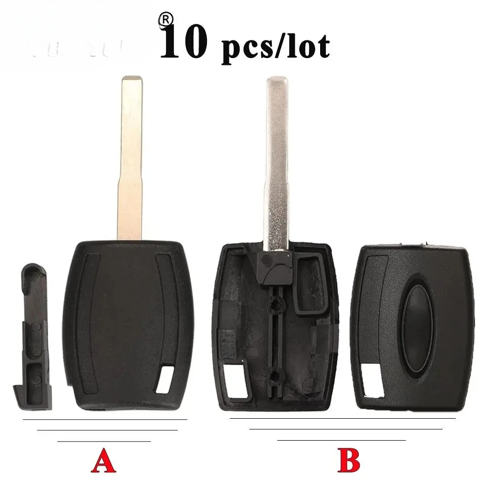 

10pcs Transponder Key Case HU101 Shell For Ford Fiesta Mondeo Focus C-Max S-Max Galaxy Kuga Remote Blank No Chip Cover