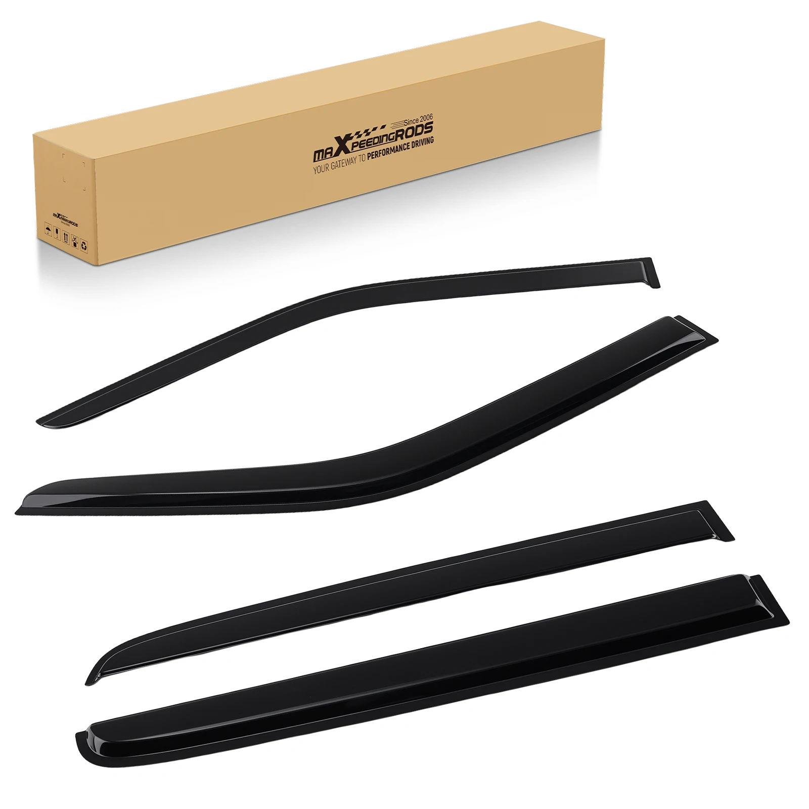 

Rain Guard Window Set for Ford F250 F350 F450 F550 Super Duty Crew Cab 1999-2016 4PCS