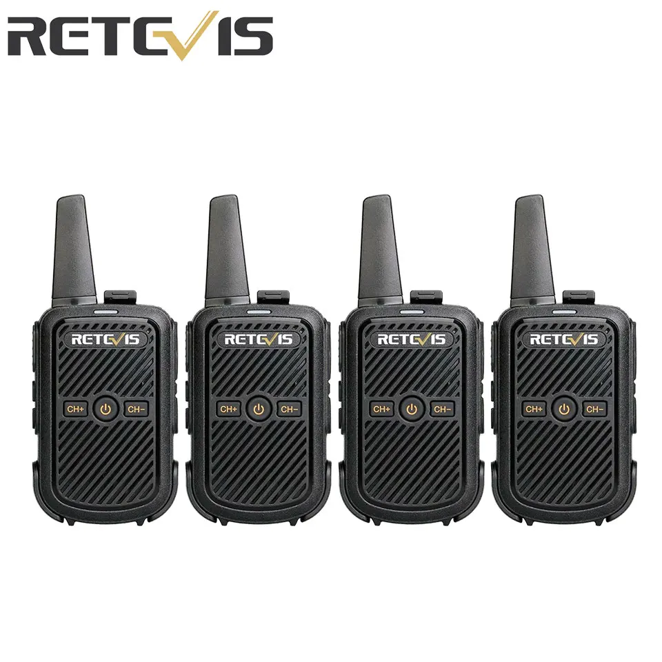 

Mini Walkie Talkie Retevis RT15 Portable Two Way Radio Portable Radio Communicator Walkie-Talkies 4 PCS for Hotel Hunting