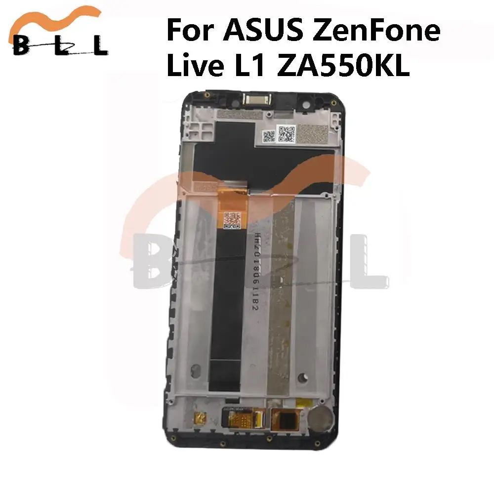 For ASUS ZenFone Live L1 ZA550KL X00RD LCD Display Touch Screen Panel Digitizer Glass Full Assembly With Frame Replacement Parts