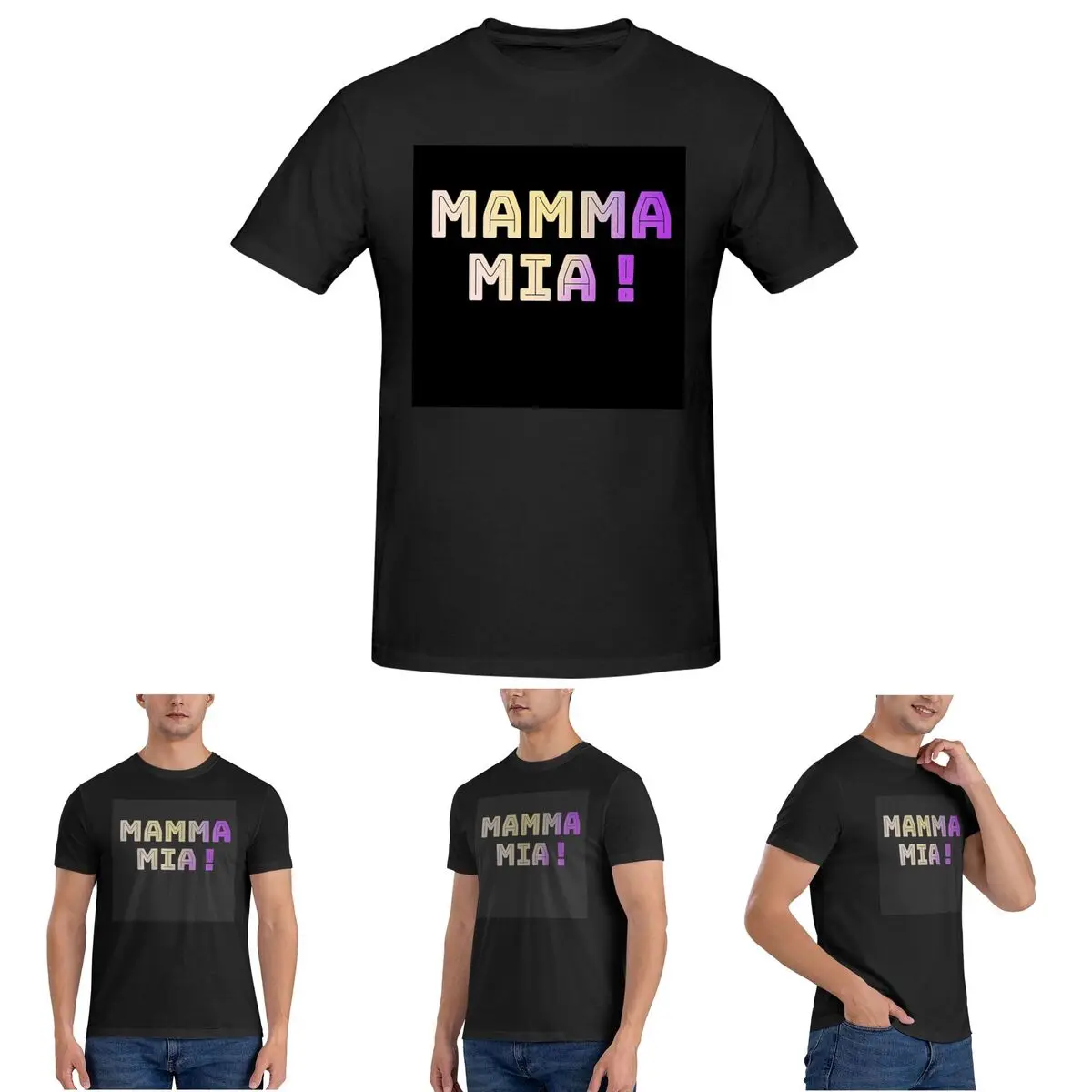 

Mamma Mia -disco T-Shirt for Men Cotton Oversized T Shirts Men's Tees Short Round Neck Summer Clothes Tops S-6XL