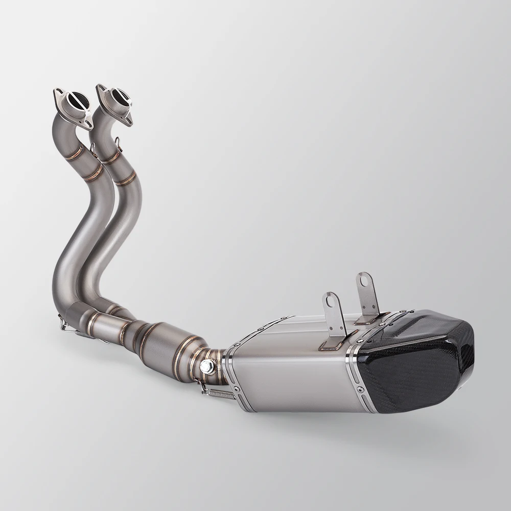 Styem-Complete Stainless Steel Exhaust  New for Racing Line Z650 Ninja650 2017 2023 Motorcycle Front Exhaust Pipe - view 3