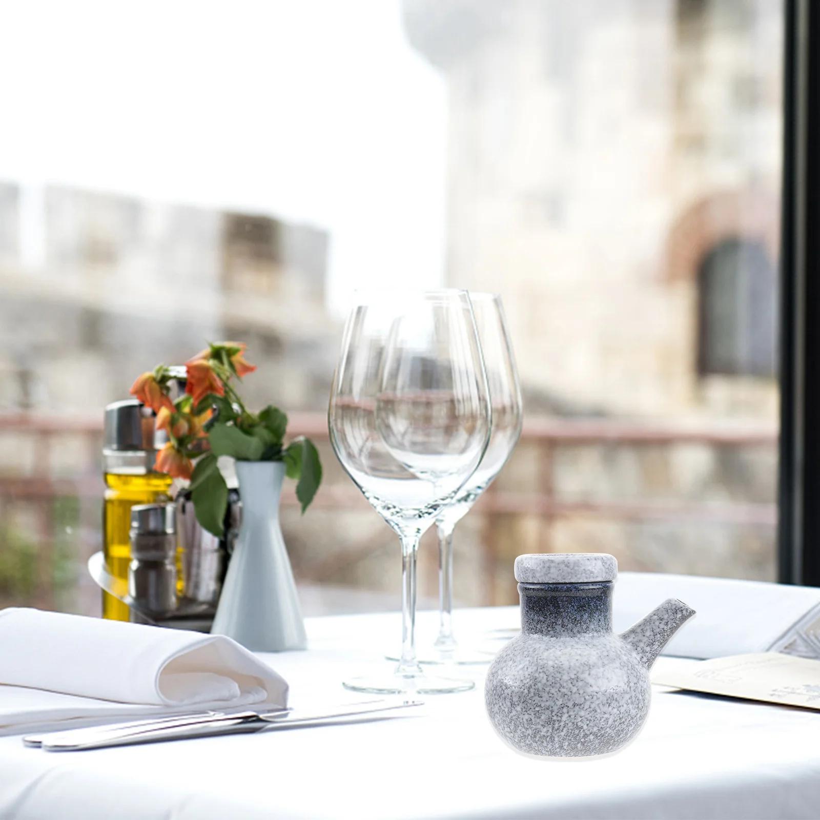 

Керамическая бутылка для специй на 300 мл, чайник для приправ, уникальный дизайн, кухонный контейнер для хранения для дома и ресторана