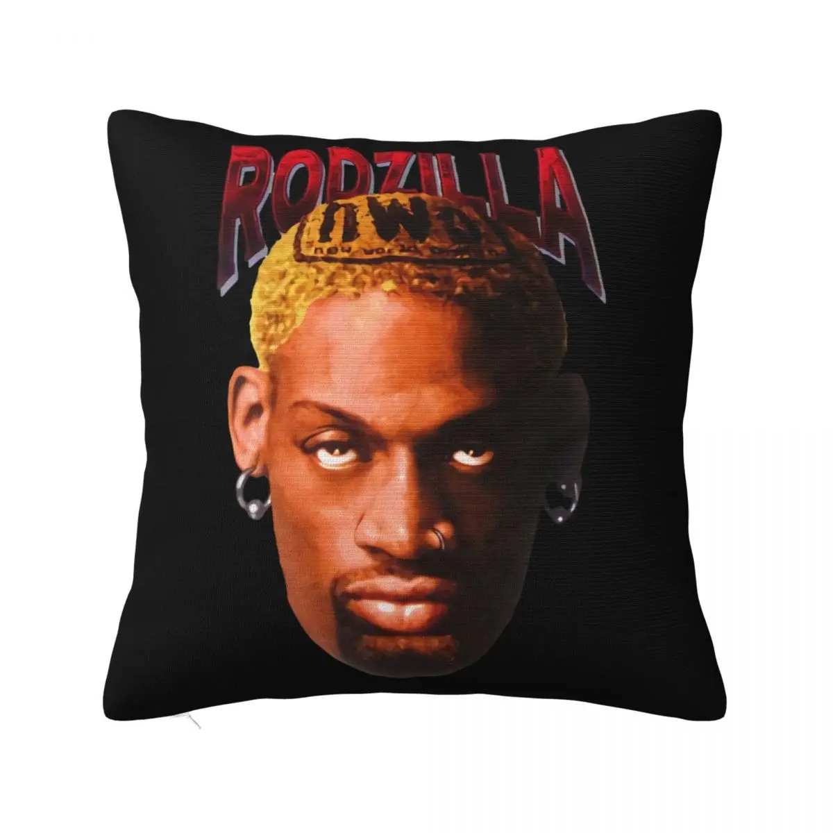 Vintage 90S Dennisrodman 1997 Rodzilla Chicago'Bulls Usa Size Xs' 3Xl Unisex Pillow Case